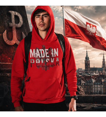 BLUZA Z KAPTUREM MADE IN POLSKA
